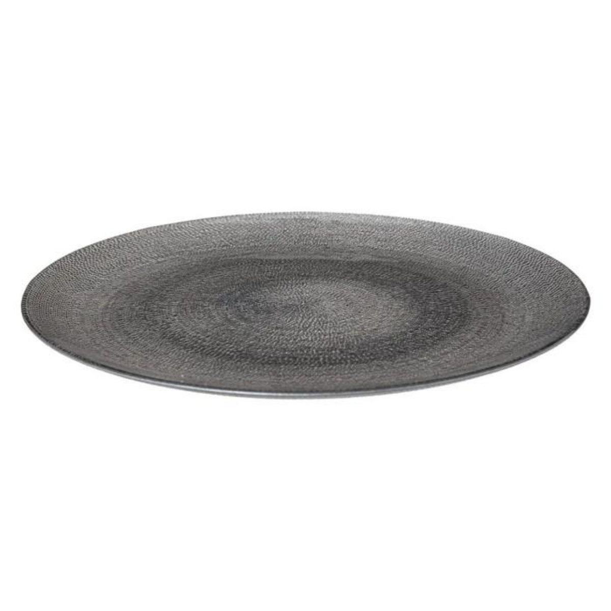 SECRET DE GOURMET Lot de 6 Assiettes Plates  Aurore  28cm Gris