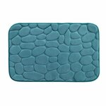Paris Prix Tapis de Bain  Ricochet  50x80cm Bleu Émeraude