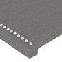 Voir la diapositive 5 : VIDAXL Tete de lit avec oreilles Gris fonce 93x23x118/128 cm Tissu
