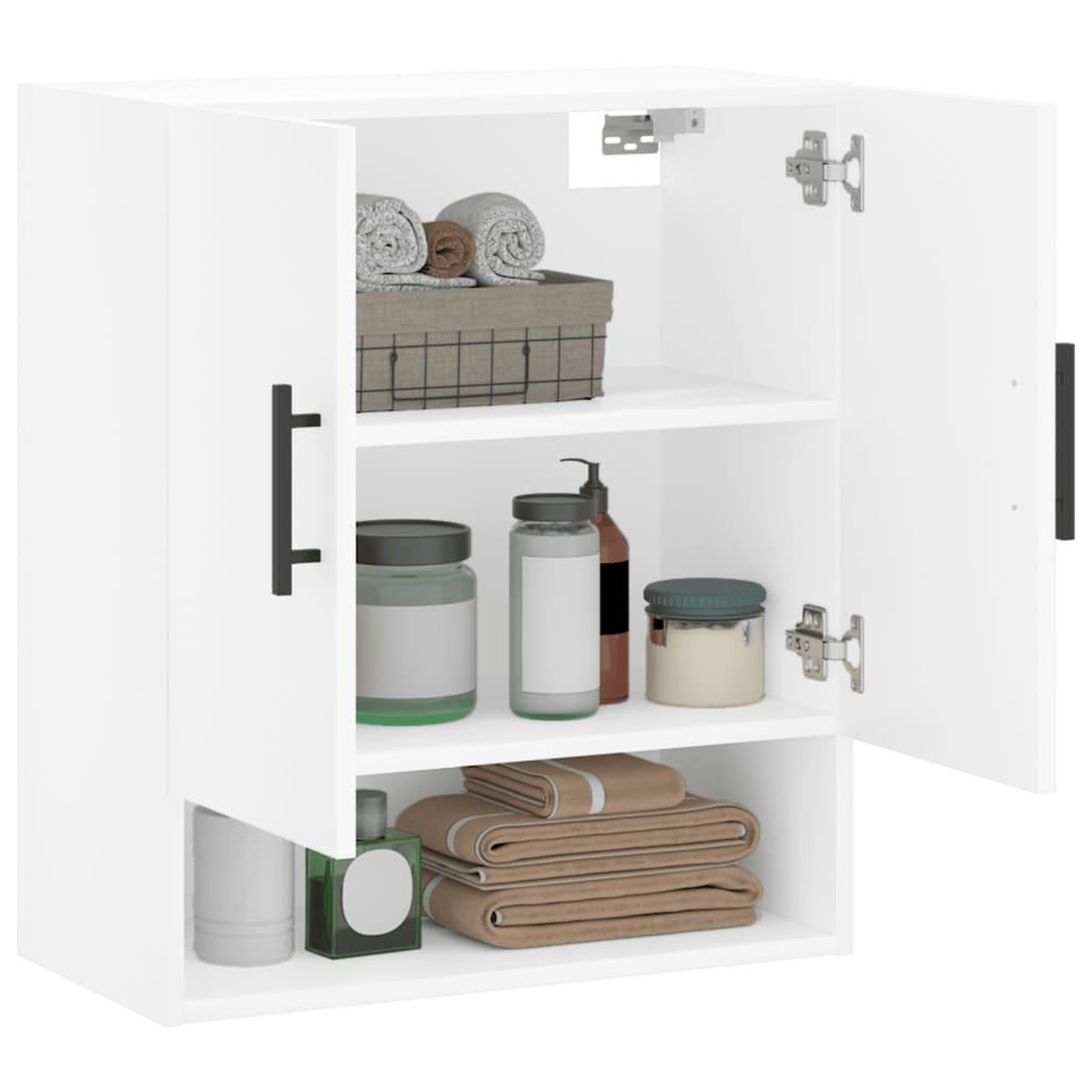 Voir la diapositive 4 : VIDAXL Armoire murale blanc 60x31x70 cm bois d'ingenierie