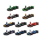 LEGO LEGO Lot de 10 écuries Formula 1 Speed Champions - Jeu de construction avec véhicule de course + 1 minifigurine collector