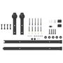 Voir la diapositive 5 : VIDAXL Kit de quincaillerie de porte coulissante 152 cm acier noir