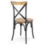 Voir la diapositive 4 : Paris Prix Chaise Rustique  Joann  89cm Naturel & Noir