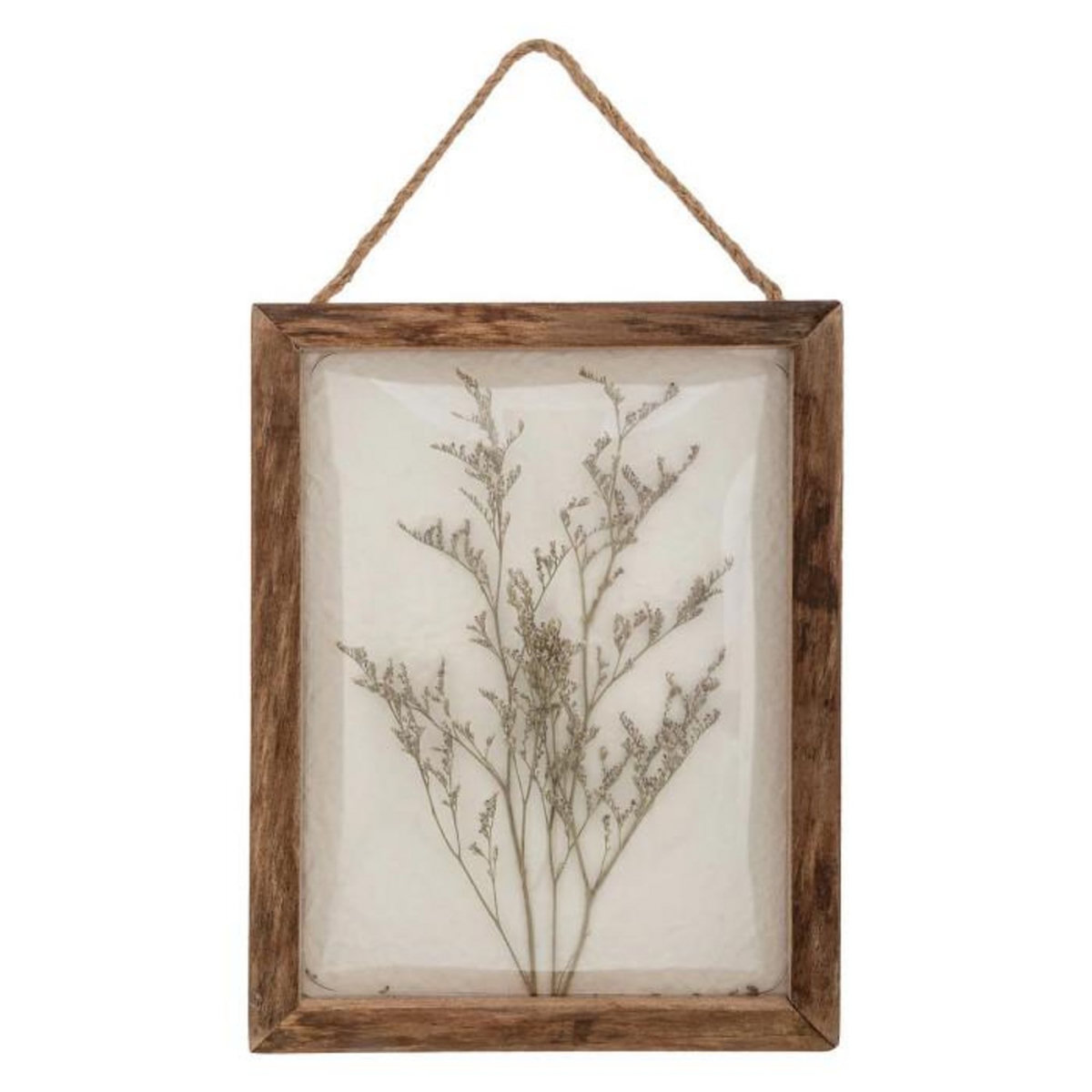 ATMOSPHERA Déco Murale Bombée Fleurs  Jonas  34cm Marron