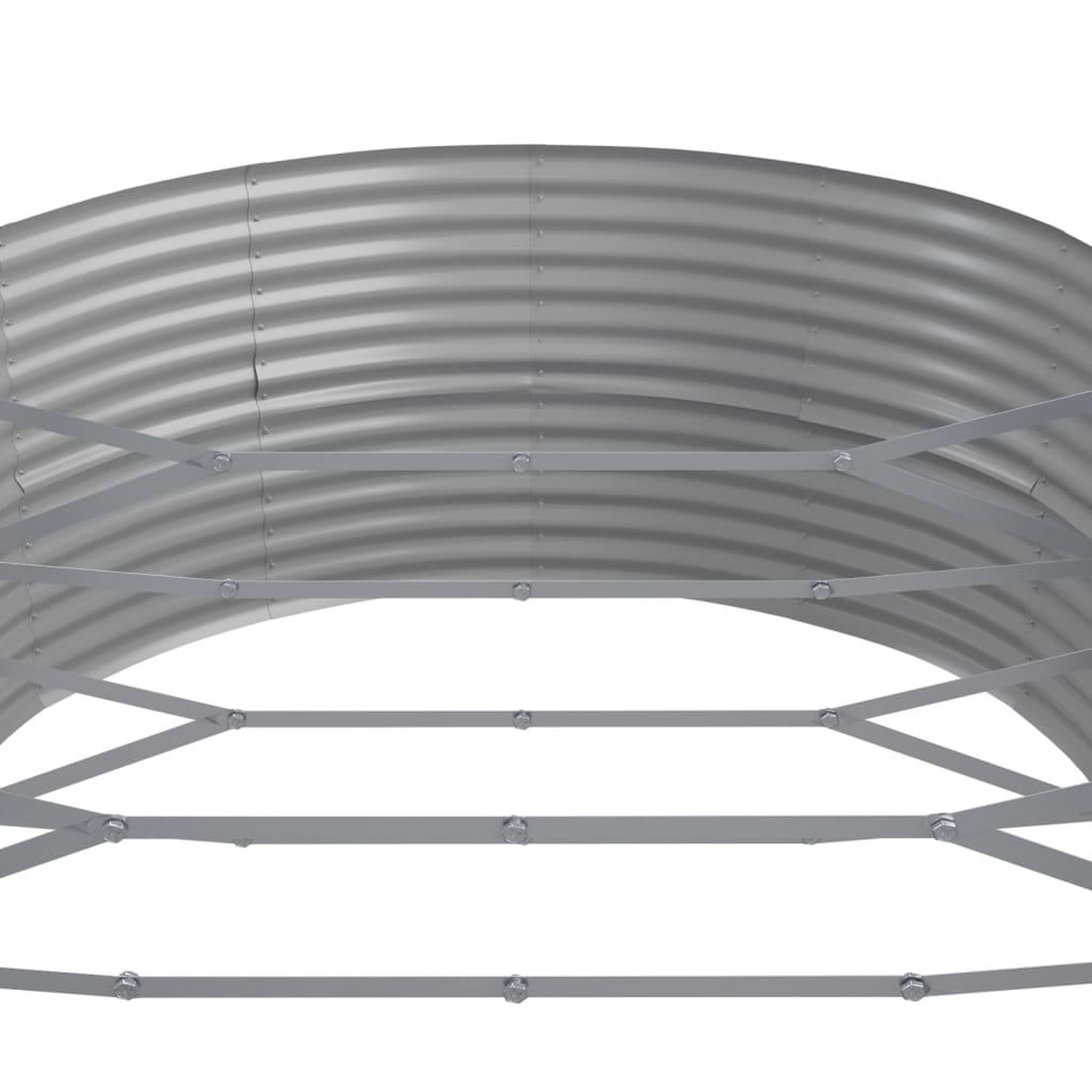 Voir la diapositive 5 : VIDAXL Lit sureleve de jardin Acier enduit de poudre marron