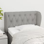 Voir la diapositive 1 : VIDAXL Tete de lit avec oreilles Gris clair 83x23x78/88 cm Tissu