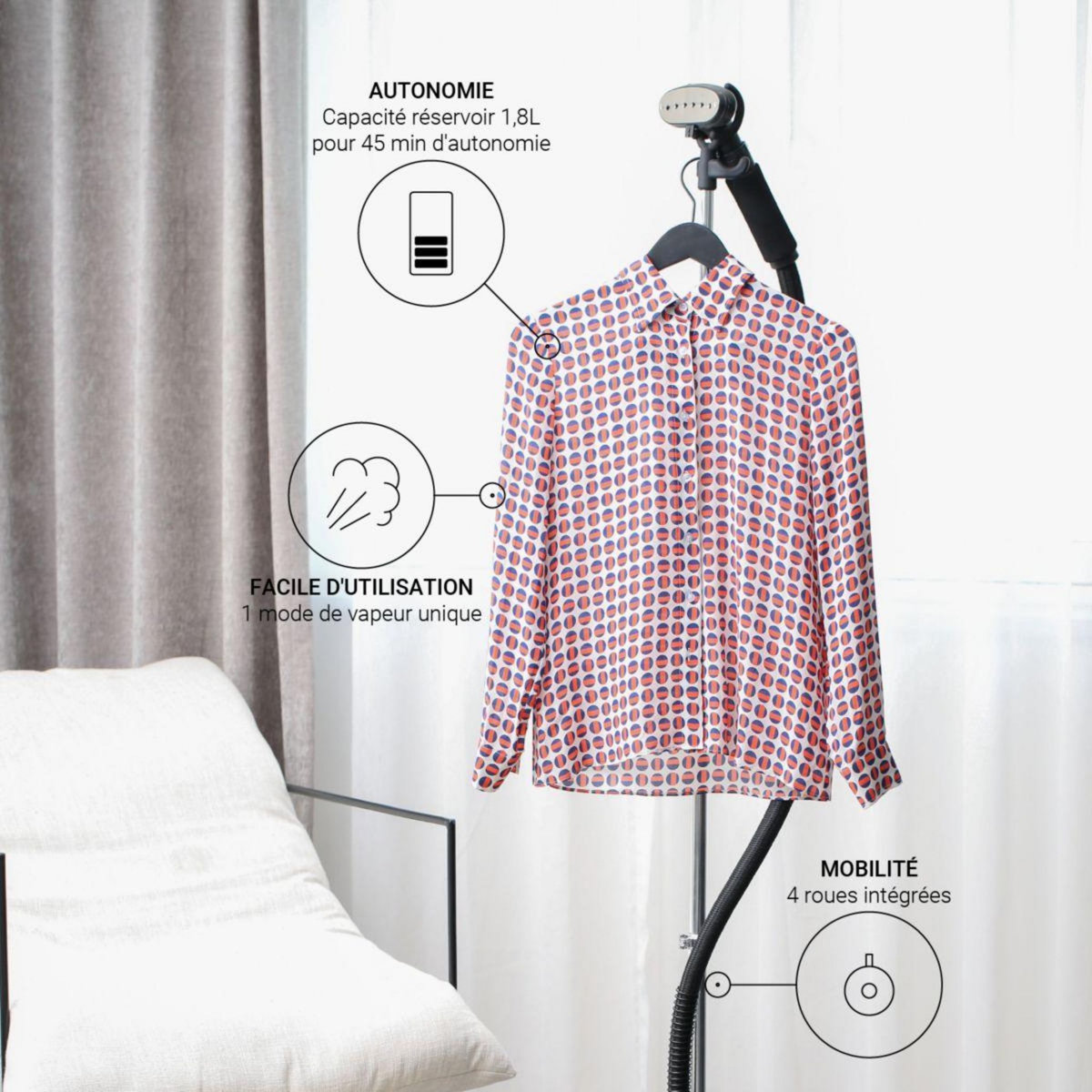 Steamone Défroisseur vapeur H18B