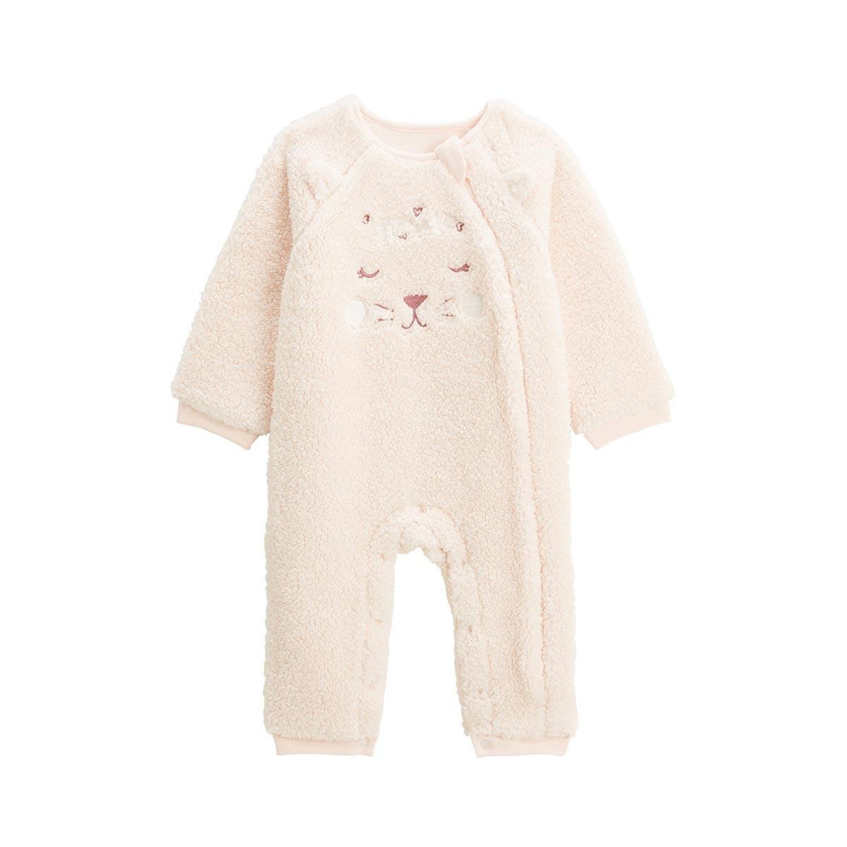 Petit Béguin Surpyjama bébé en sherpa Matcha
