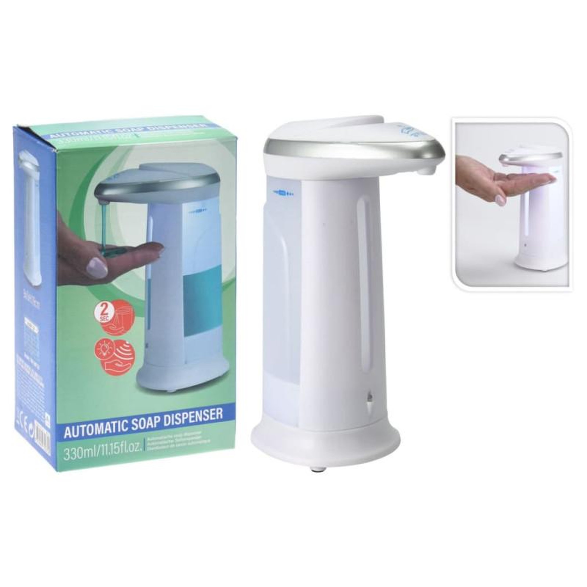 Voir la diapositive 4 : Excellent houseware Excellent Houseware Distributeur automatique de savon à capteur 330 ml