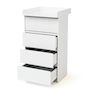Voir la diapositive 4 : WEBABY Commode 4 tiroirs avec plan a langer 70