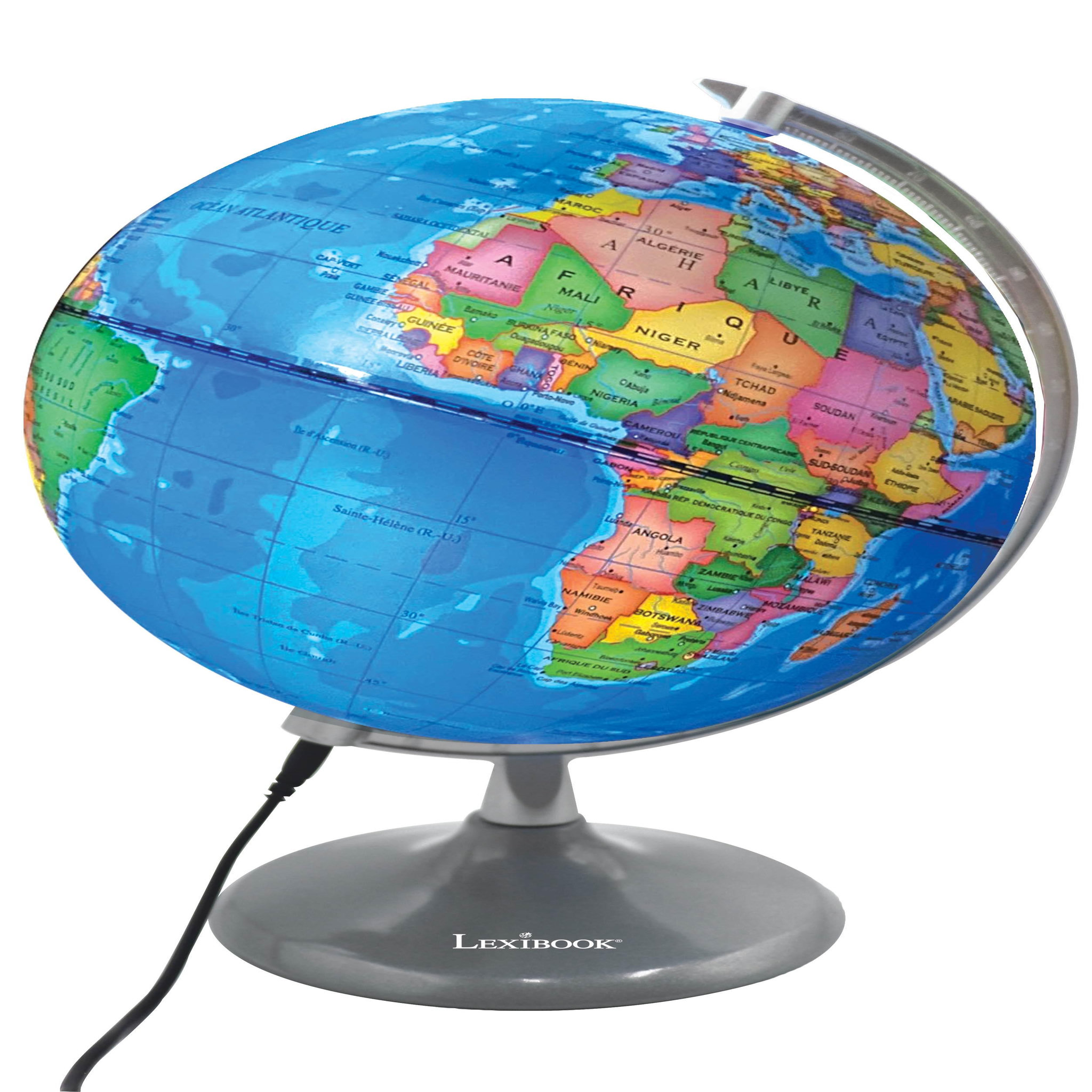 Lexibook Globe jour et nuit lumineux (français)