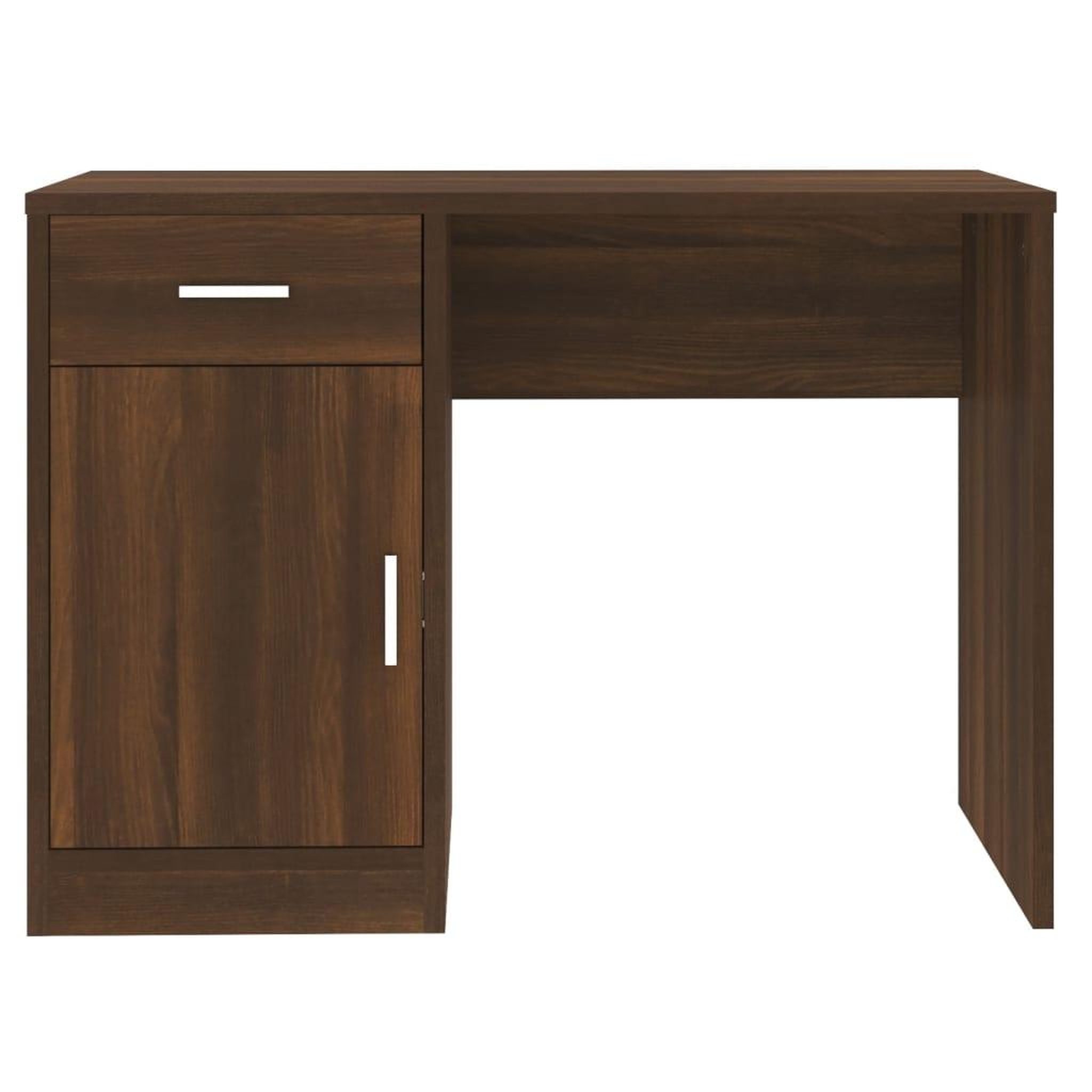 Voir la diapositive 5 : VIDAXL Bureau avec tiroir et armoire Chene marron 100x40x73 cm