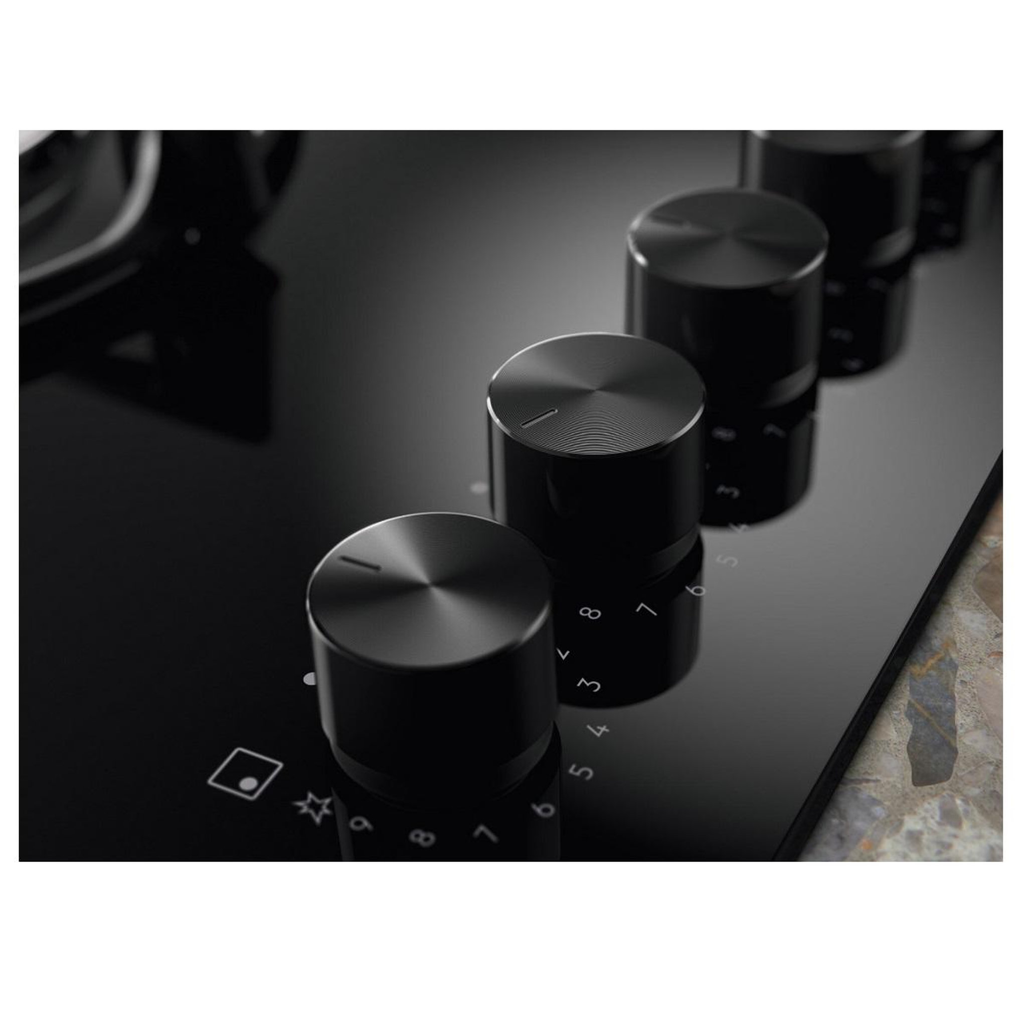 Voir la diapositive 4 : ELECTROLUX Table de cuisson gaz 75cm 5 feux noir - EGG75372K