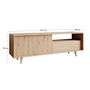 Voir la diapositive 5 : BEST MOBILIER Diego - meuble tv - effet bois - 152 cm