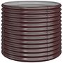 Voir la diapositive 2 : VIDAXL Jardiniere de jardin Acier enduit de poudre 80x80x68 cm Marron