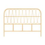 Rendez vous déco Tête de lit en rotin naturel 140 cm - Elior. Coloris disponibles : Marron