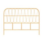 Rendez vous déco Tête de lit en rotin naturel 140 cm - Elior. Coloris disponibles : Marron