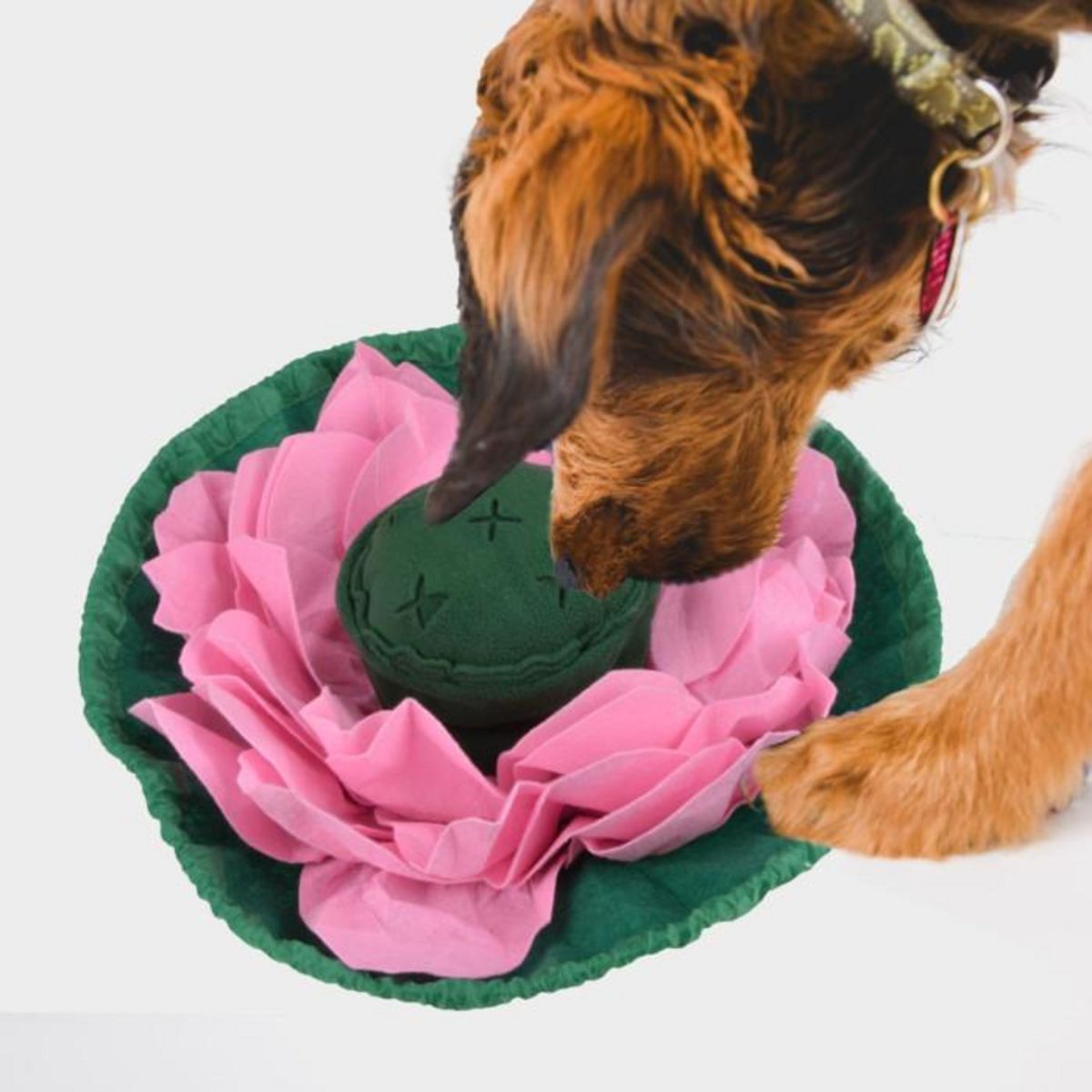 Paris Prix Tapis de Fouille Ventouse  Lotus  45cm Rose & Vert