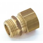 CENTRALE BRICO Manchon biconique laiton M 15 x 21 pour tube en cuivre