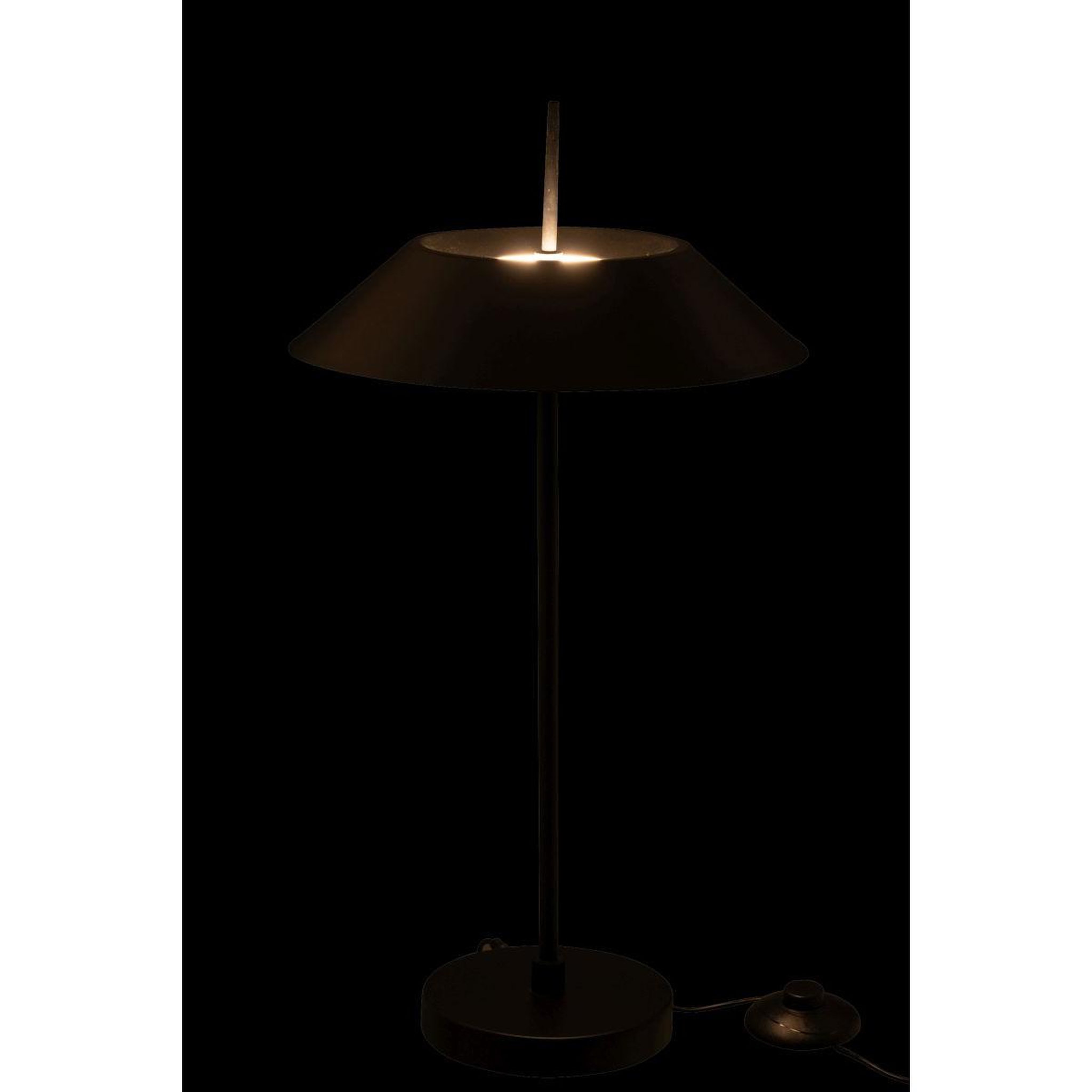 Voir la diapositive 3 : J-LINE Lampe à poser led en métal  christi  56cm noir