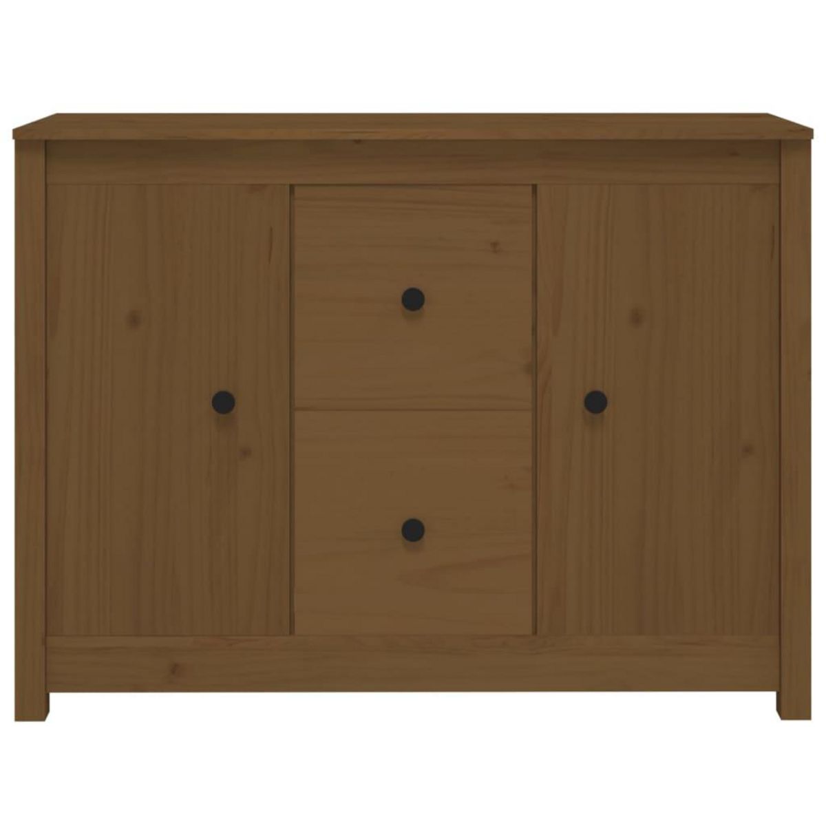 VIDAXL Buffet Marron miel 100x35x74 cm Bois massif de pin