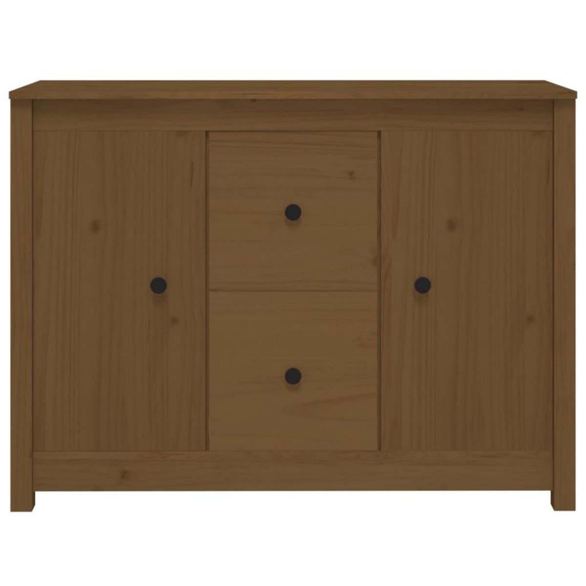 VIDAXL Buffet Marron miel 100x35x74 cm Bois massif de pin