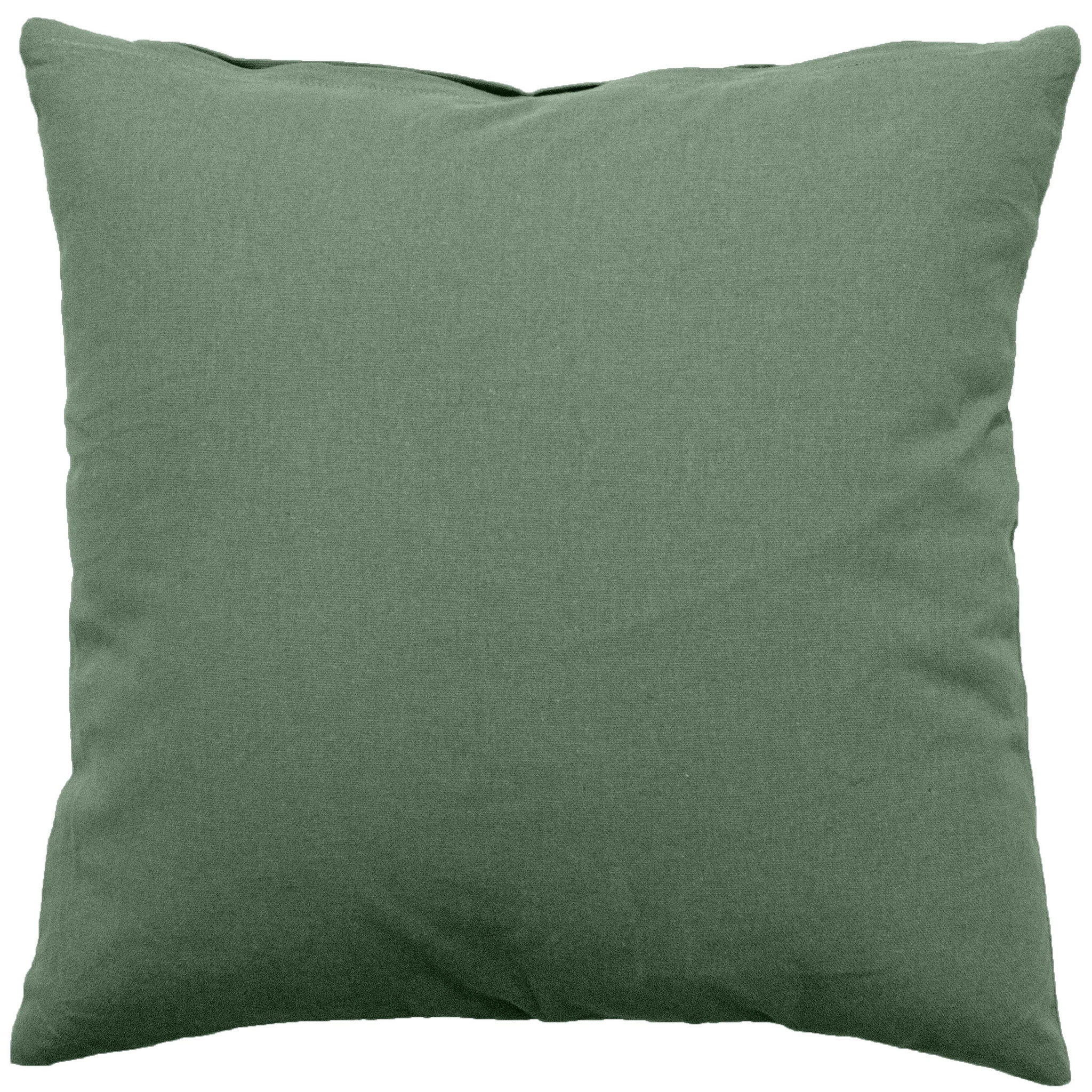 TOILINUX Grand coussin déhoussable panama - 60 x 60 cm - vert argile