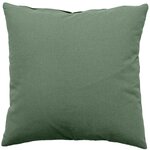 TOILINUX Grand Coussin déhoussable Panama - 60 x 60 cm - Vert argile