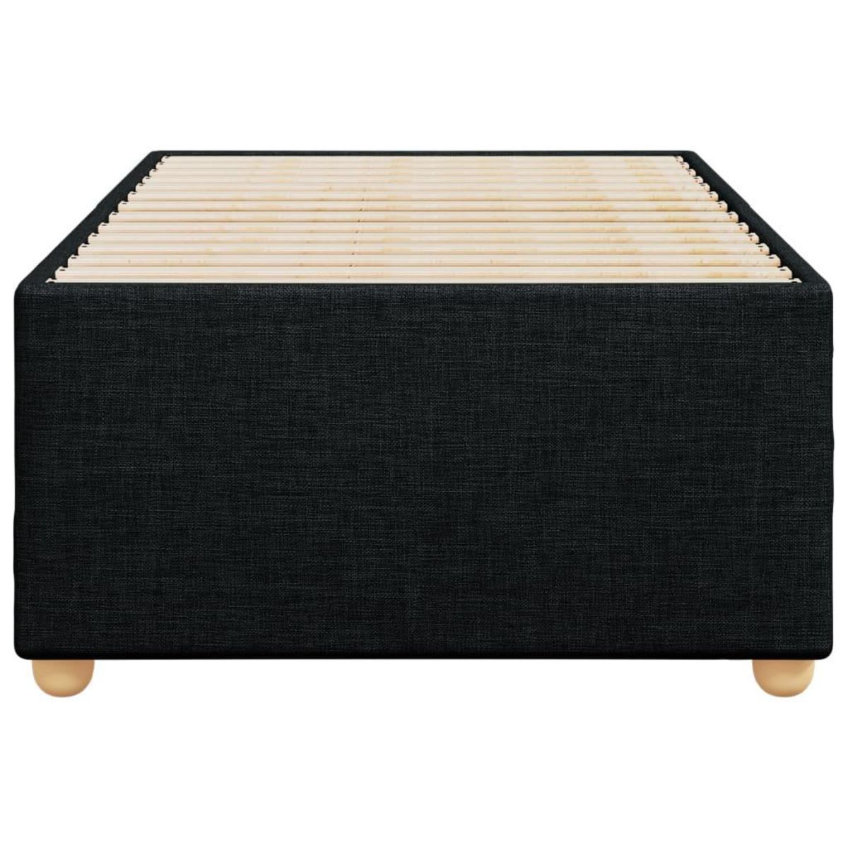 VIDAXL Cadre de lit sans matelas noir 90x200 cm tissu