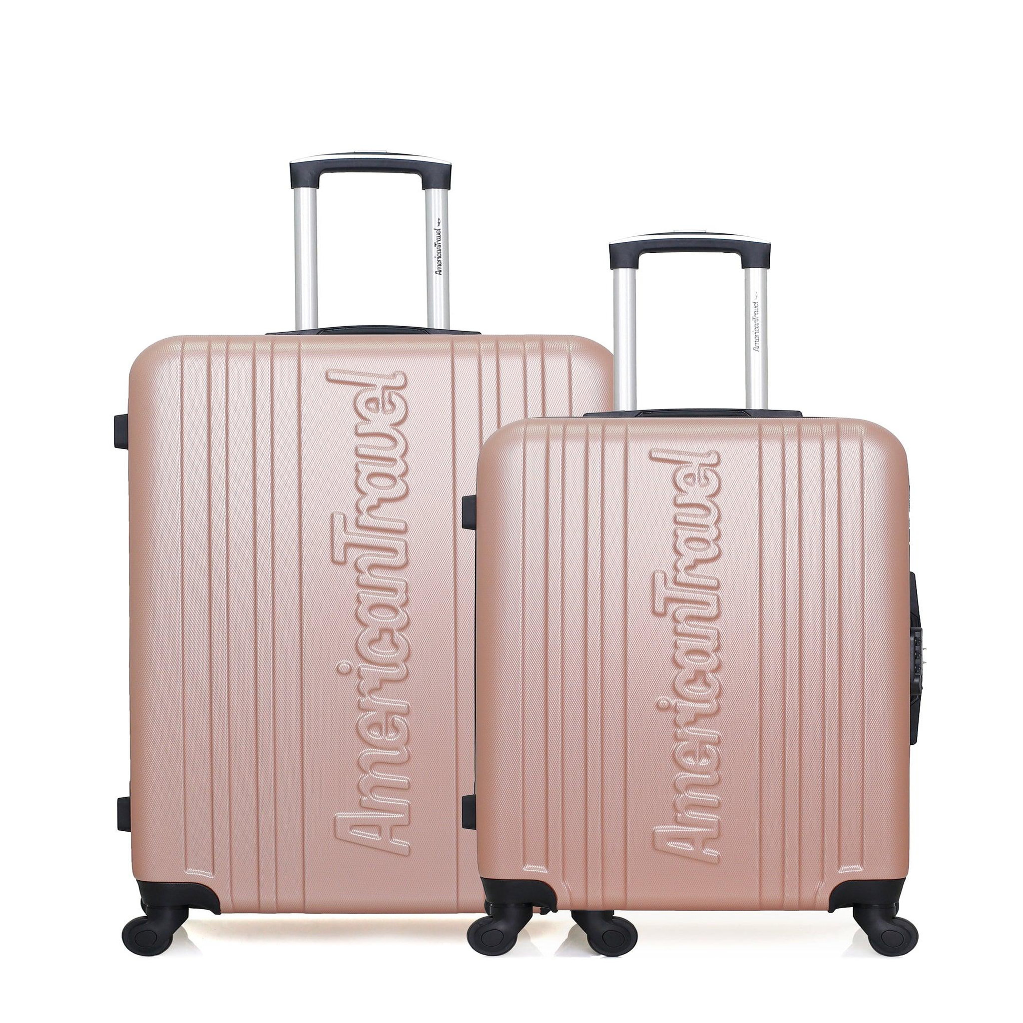 AMERICAN TRAVEL American travel - lot de 2 - valise grand format et valise weekend springfield