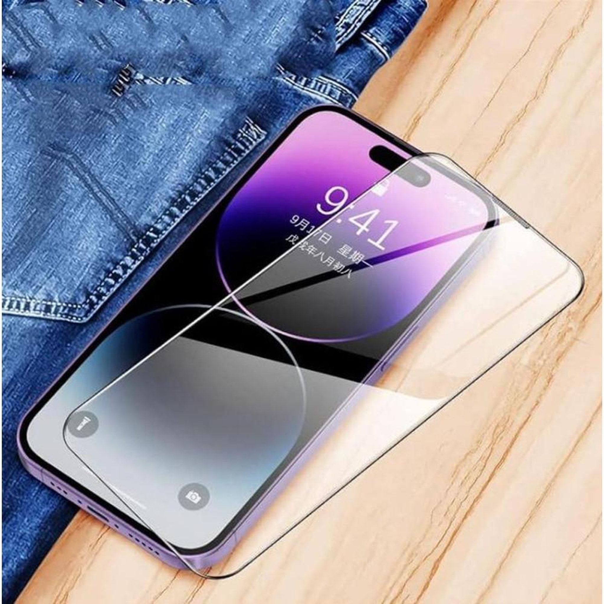 Voir la diapositive 2 : Protection écran en verre trempé confidentialité anti-espionage pour iPhone 14, EVOZEN, effet anti-peep, anti-rayures, clarté HD et anti-poussière