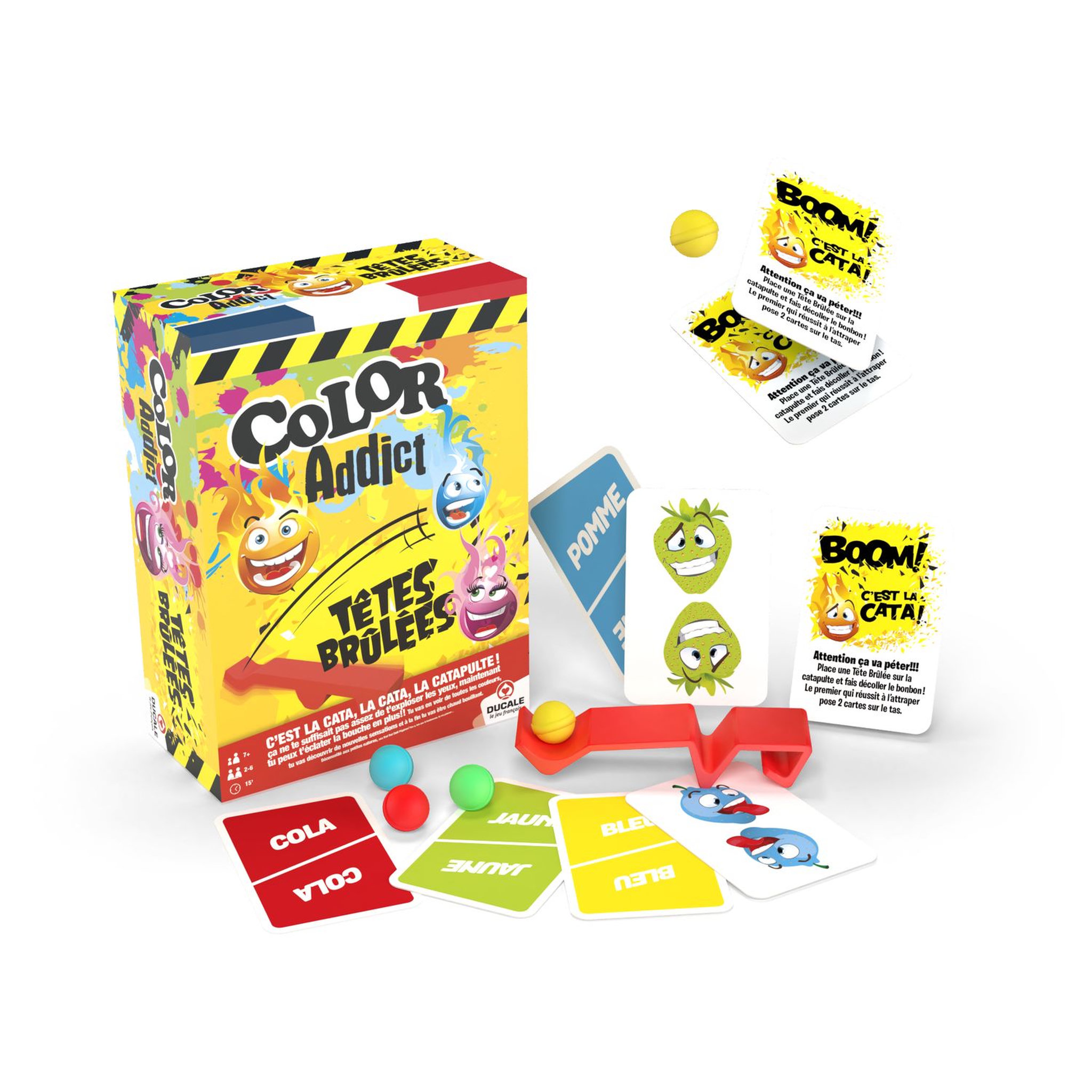 Voir la diapositive 3 : CARTAMUNDI Jeu color adict Têtes brûlées