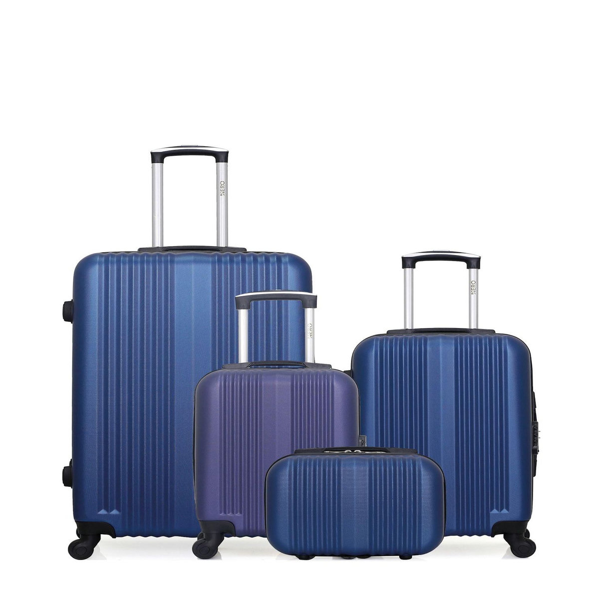 HERO HERO - LOT DE 4 - Valises grand format, cabine, cabine XXS et vanity LIPARI