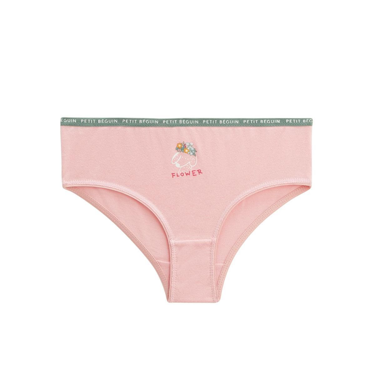 Petit Béguin Lot de 3 culottes fille Flower