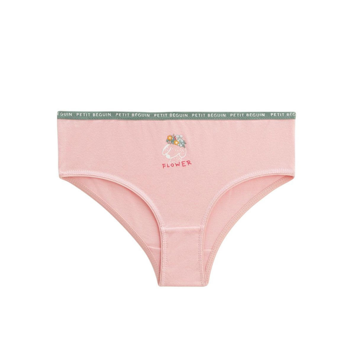 Petit Béguin Lot de 3 culottes fille Flower