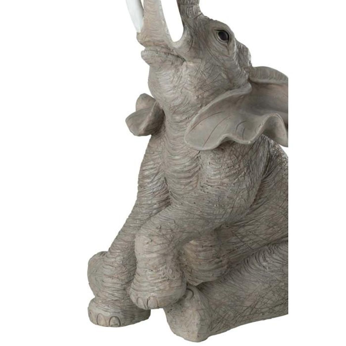 Paris Prix Table d'Appoint Design  Éléphant  63cm Gris