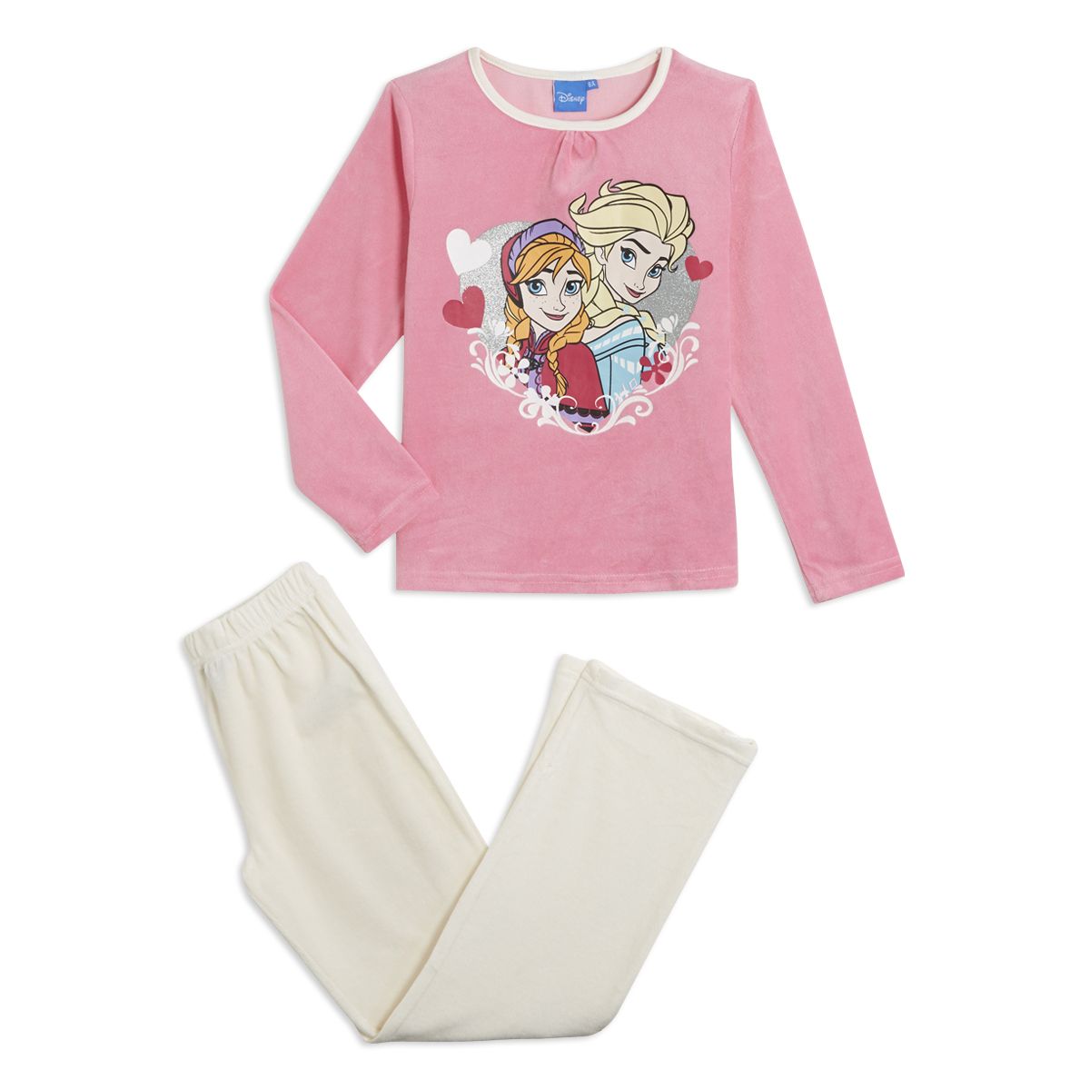 Reine des neiges Pyjama en velours fille du 2 au 8 ans Disney 