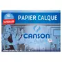 CANSON Pochette papier calque 16 feuilles A4 70g/m2 + pastilles adhésives