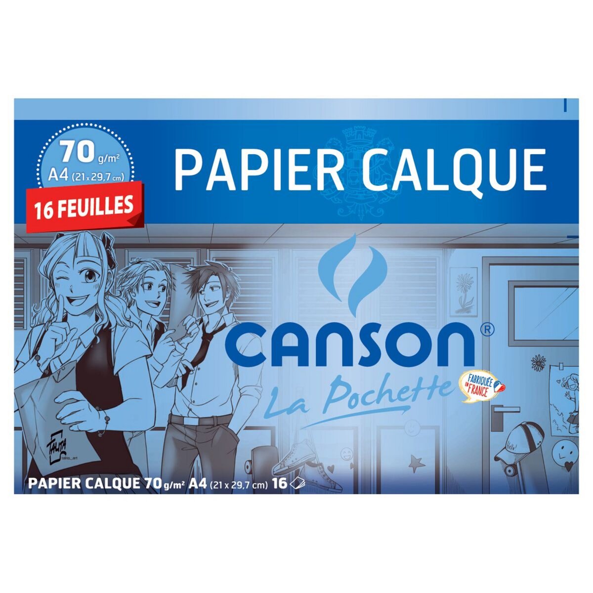 CANSON Papier Calque 70g/m2 A4 16 FEUILLES