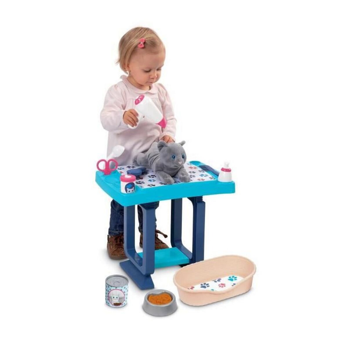 Ecoiffier Table de toilettage ECOIFFIER Bleu Des 18 mois