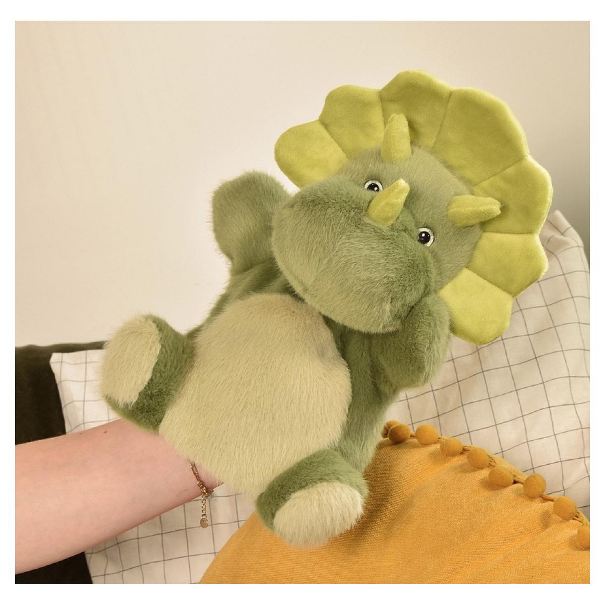 Voir la diapositive 2 : Histoire D'Ours Podcoll - Marionette Dino 24cm
