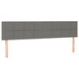 Voir la diapositive 2 : VIDAXL Tetes de lit 2 pcs Gris fonce 100x5x78/88 cm Tissu