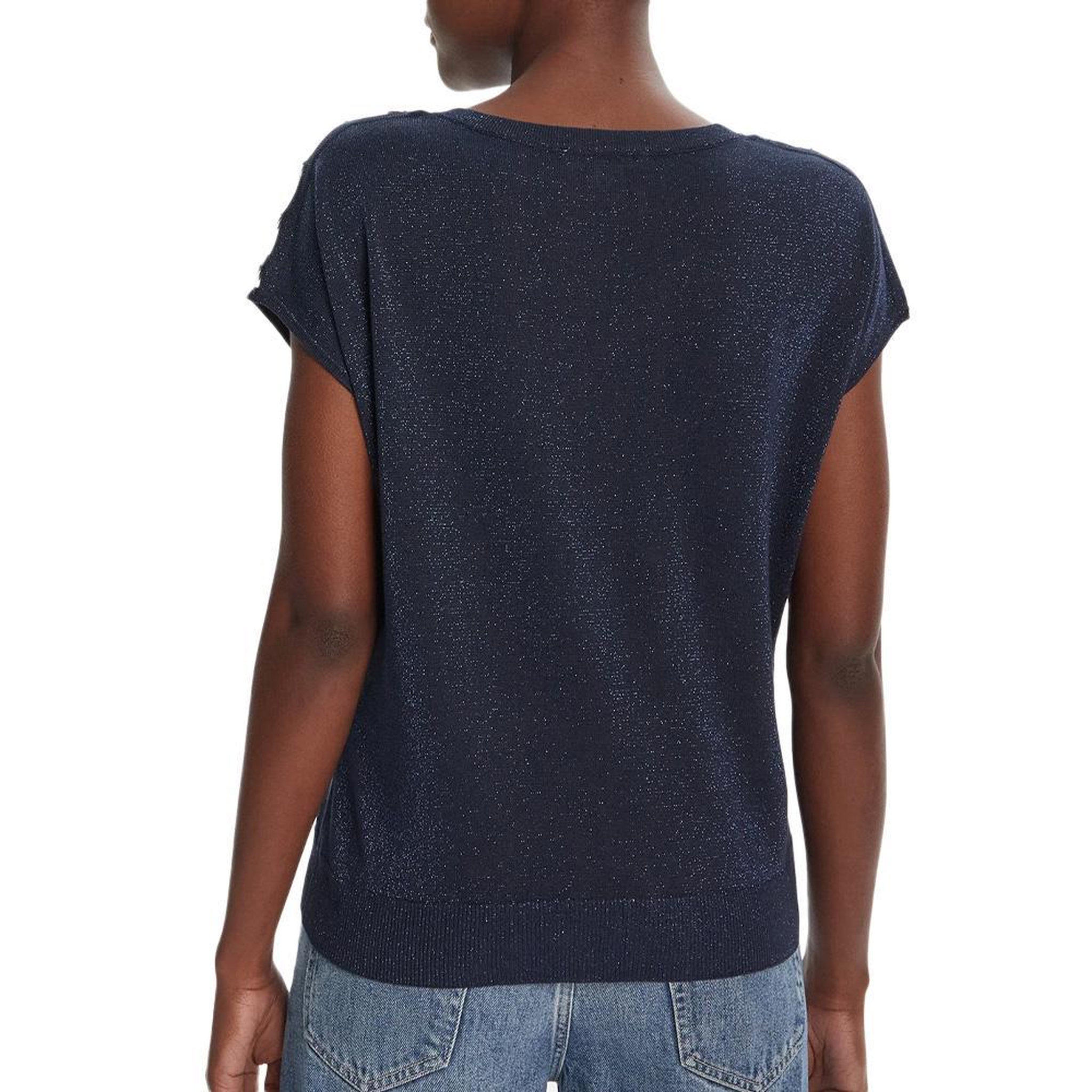 Voir la diapositive 2 : MORGAN T-Shirt Bleu Femme Morgan MRING