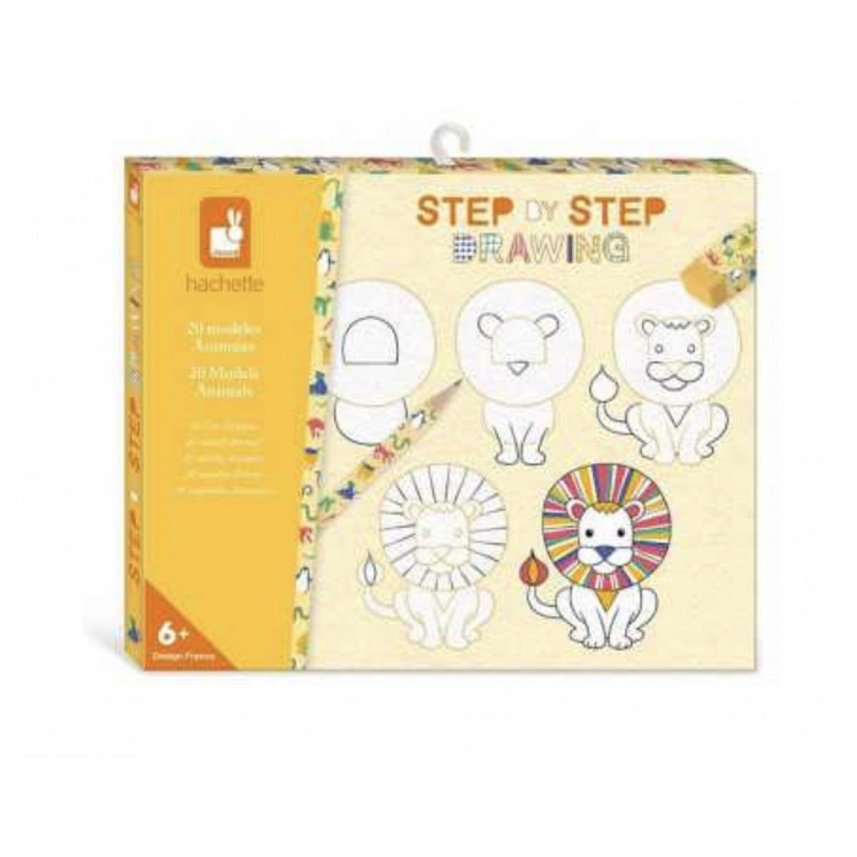 Juratoys-Janod Dessin Step by step 20 modeles animaux