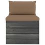 Voir la diapositive 5 : VIDAXL Salon palette de jardin 6 pcs avec coussins Bois de pin massif