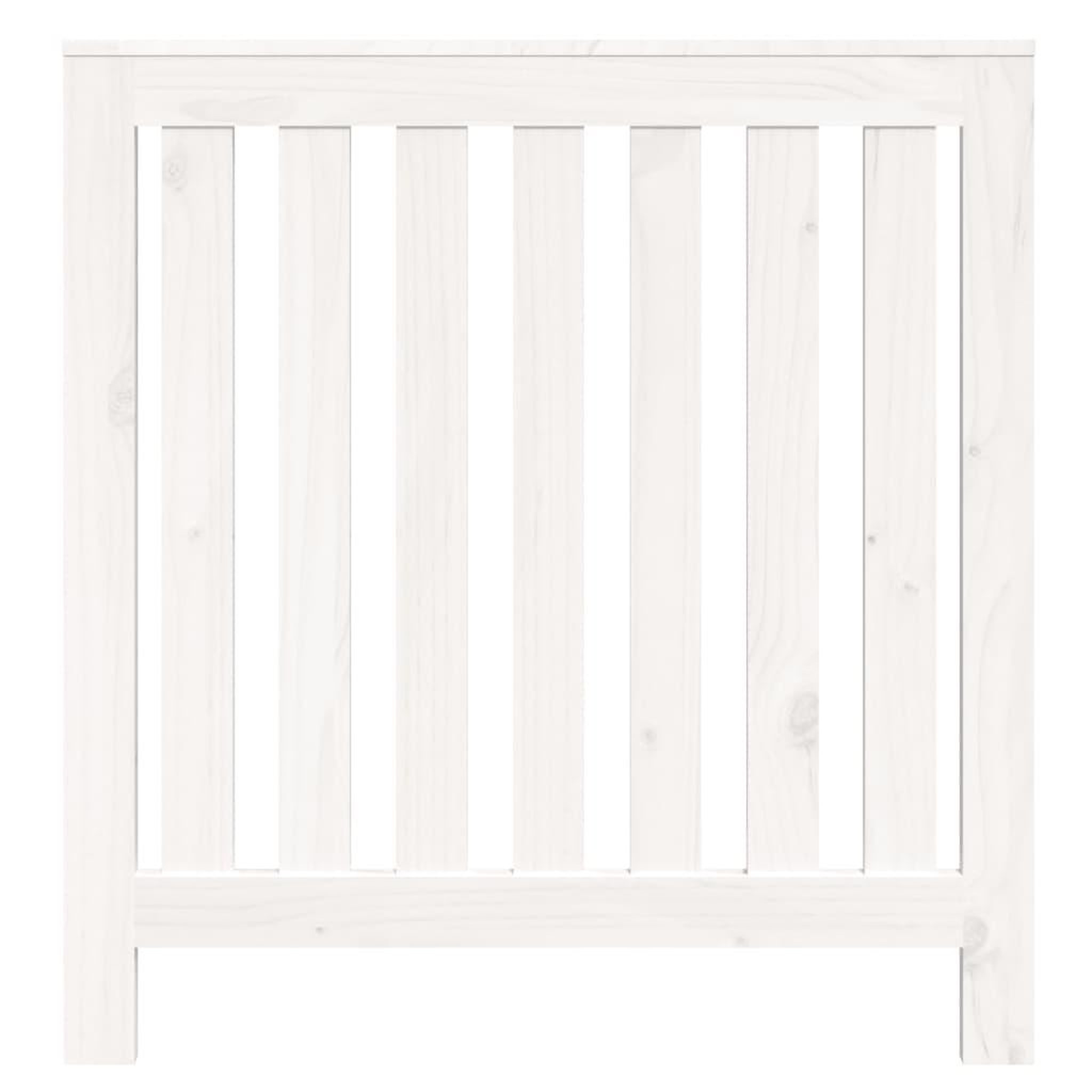 Voir la diapositive 5 : VIDAXL Cache-radiateur Blanc 79,5x19x84 cm Bois massif de pin