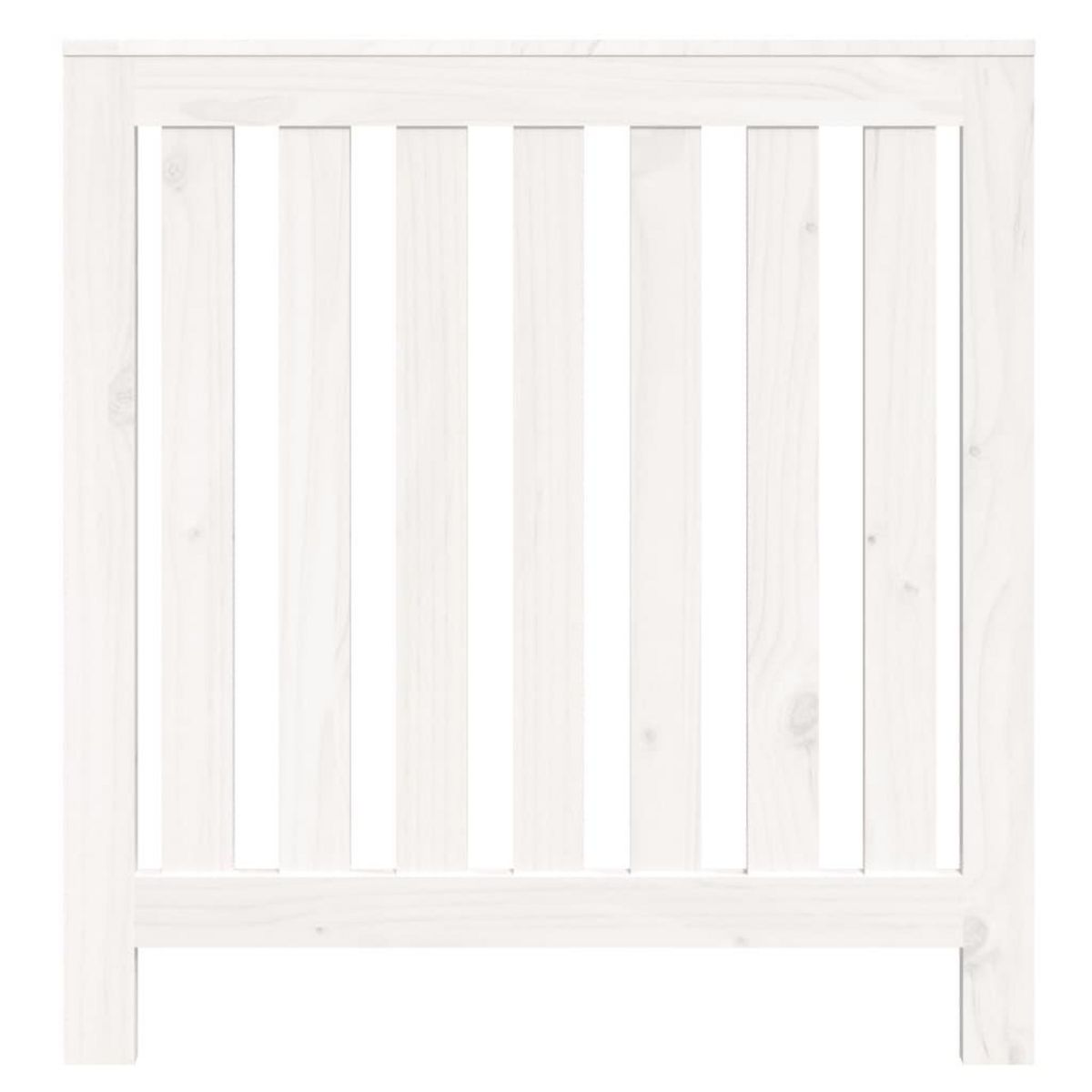 VIDAXL Cache-radiateur Blanc 79,5x19x84 cm Bois massif de pin