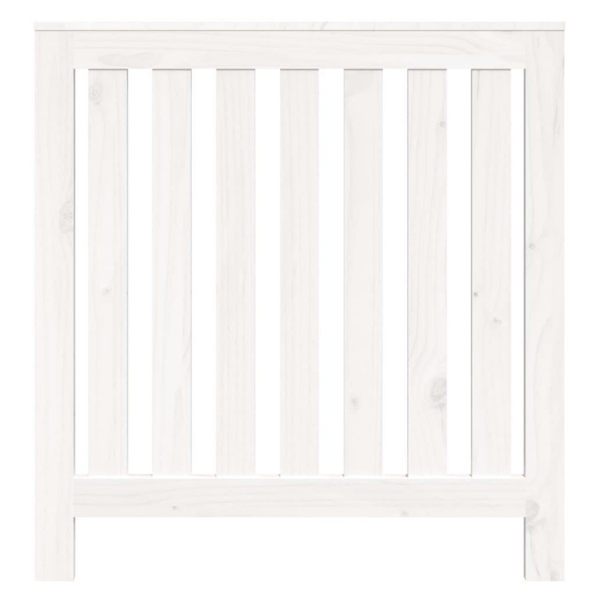 VIDAXL Cache-radiateur Blanc 79,5x19x84 cm Bois massif de pin
