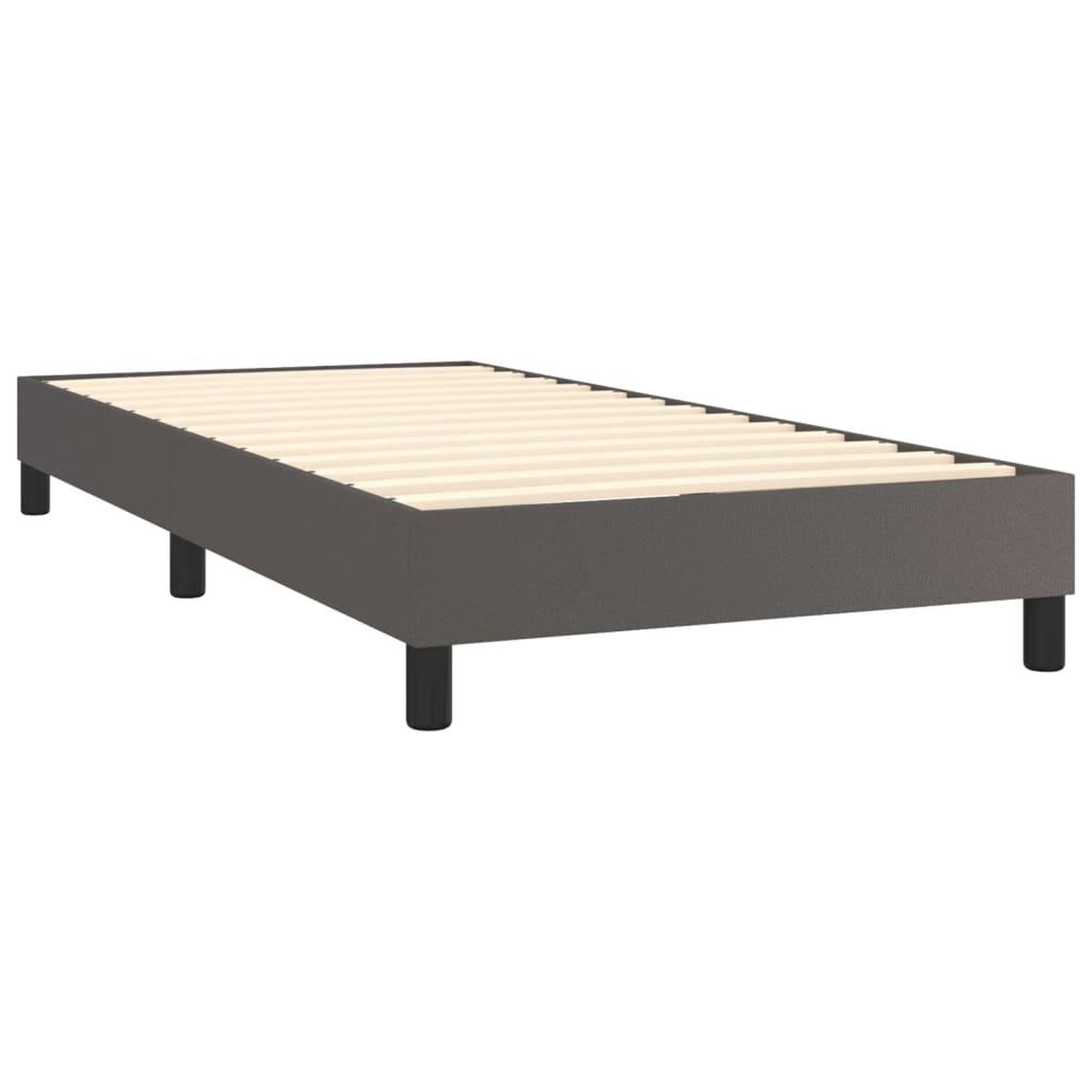Voir la diapositive 4 : VIDAXL Cadre de lit sans matelas gris 100x200 cm similicuir