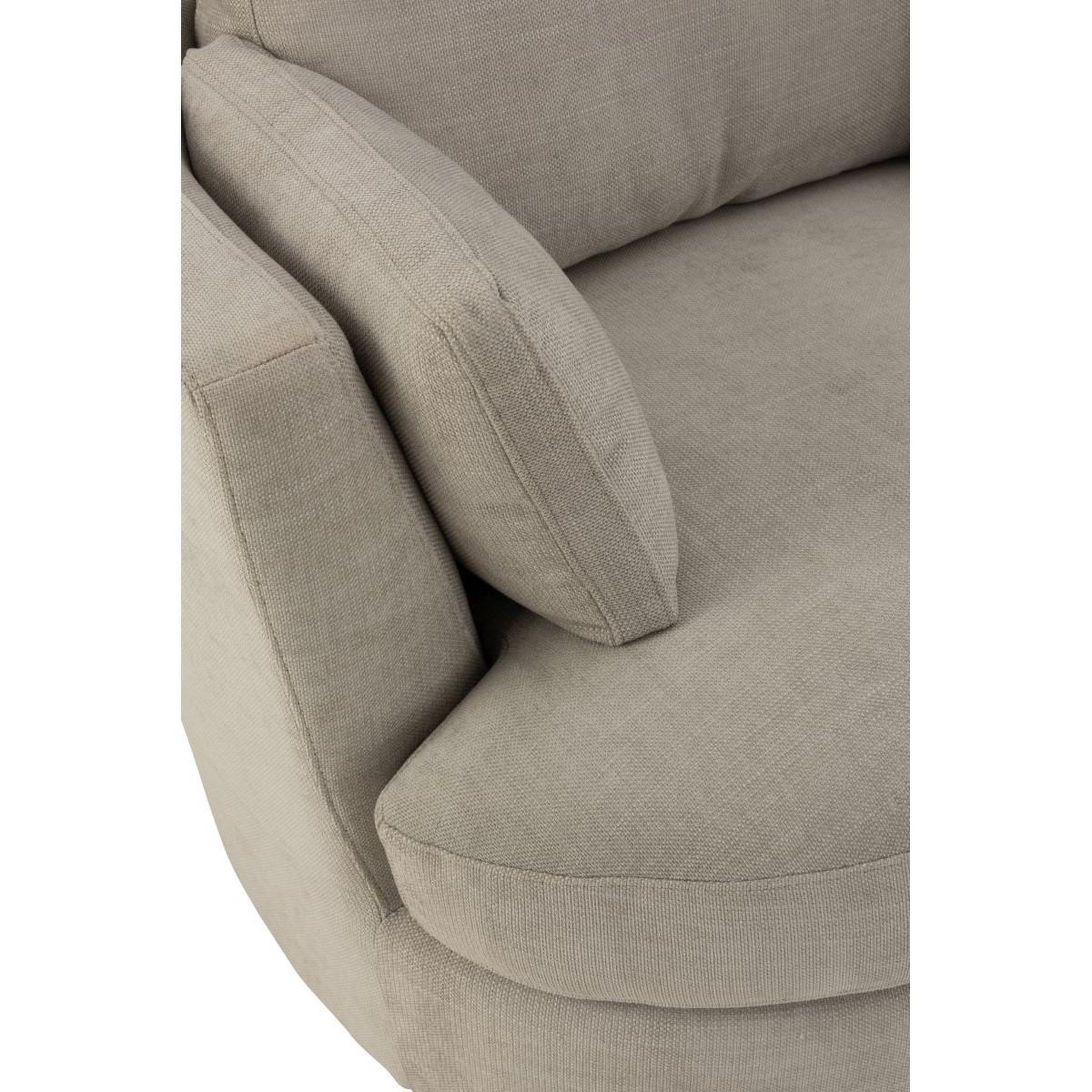 Voir la diapositive 6 : J-LINE Fauteuil Pivotant  Swiv  109cm Gris